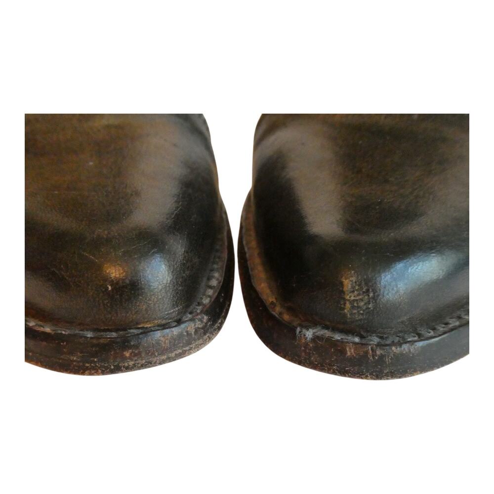 Bed Stu Helen Leather Heeled Ankle Bootie Shoes Dark Brown Point Toe Women 7.5 - Picture 8 of 16